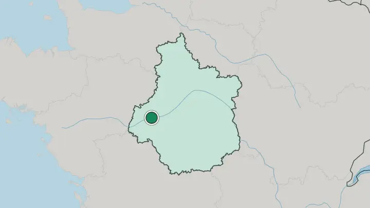 Map of Tours in France
