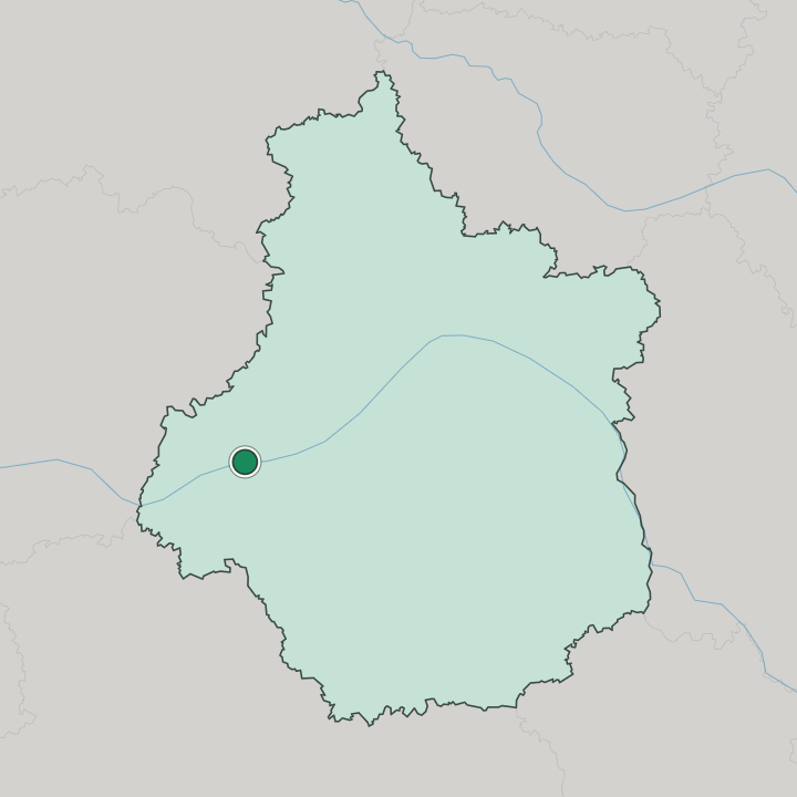 Map showing Tours — In Centre-Val de Loire