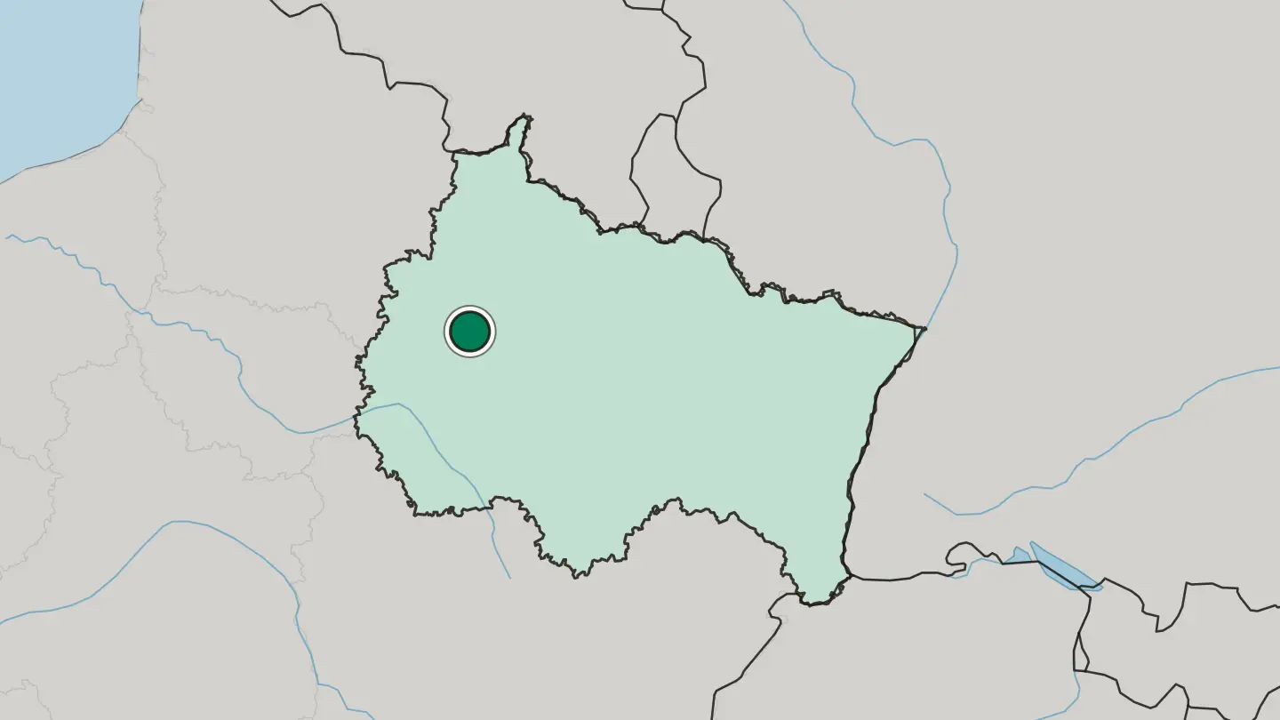 Map of Châlons-en-Champagne in France
