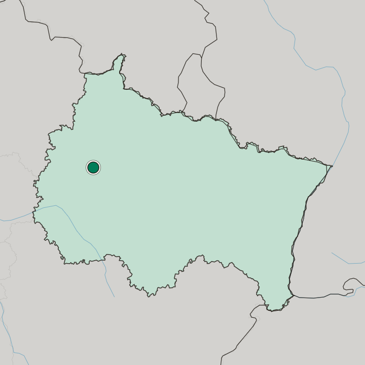 Map showing Châlons-en-Champagne — In Grand Est