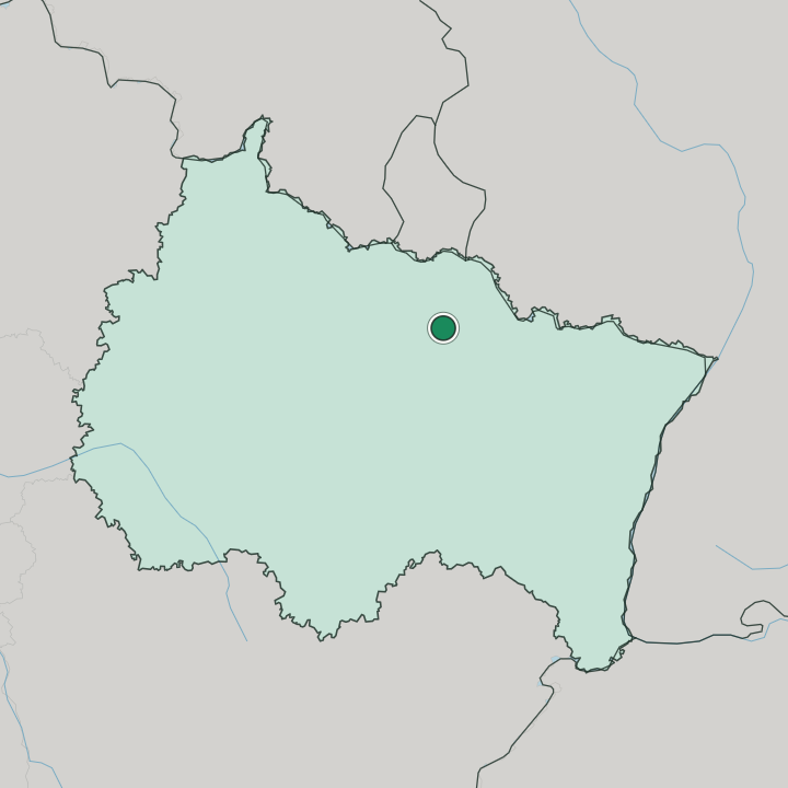 Map showing Metz — In Grand Est