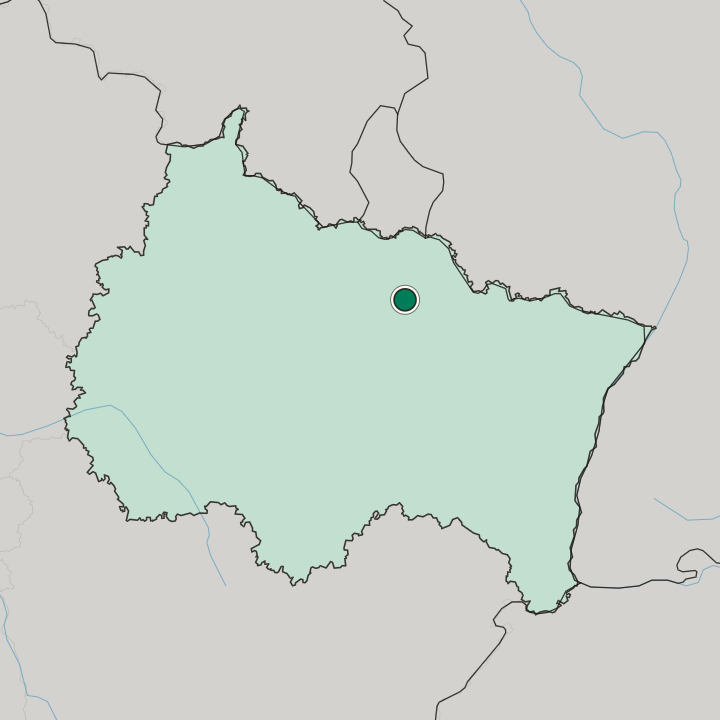 Map showing Metz — In Grand Est