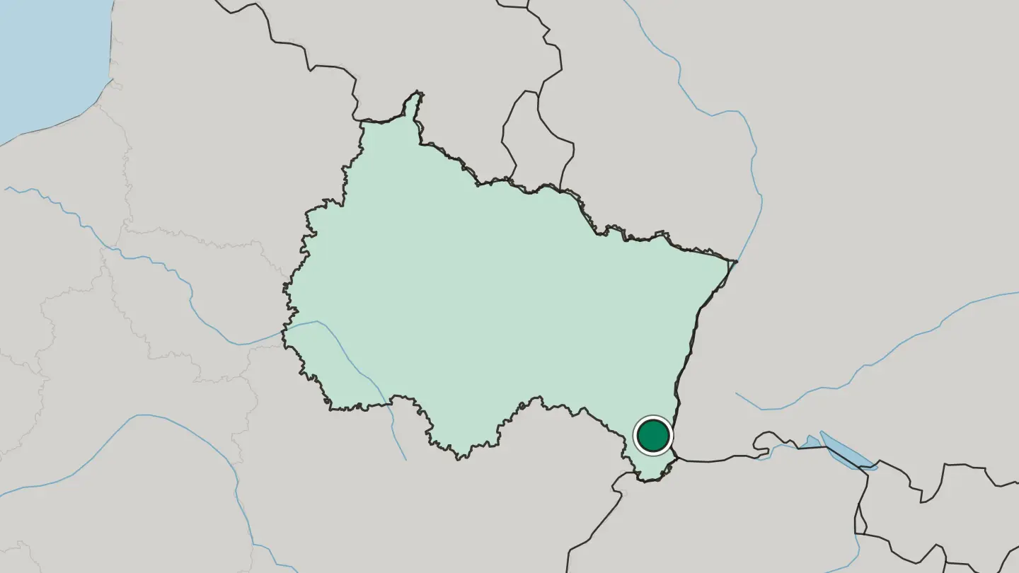 Map of Mulhouse in France