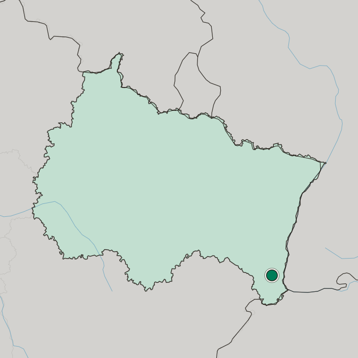 Map showing Mulhouse — In Grand Est