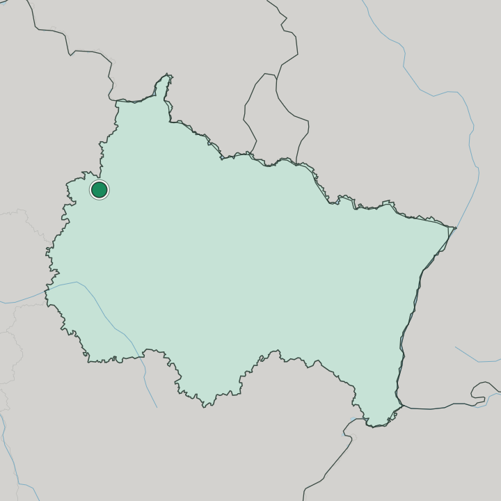 Map showing Reims — In Grand Est