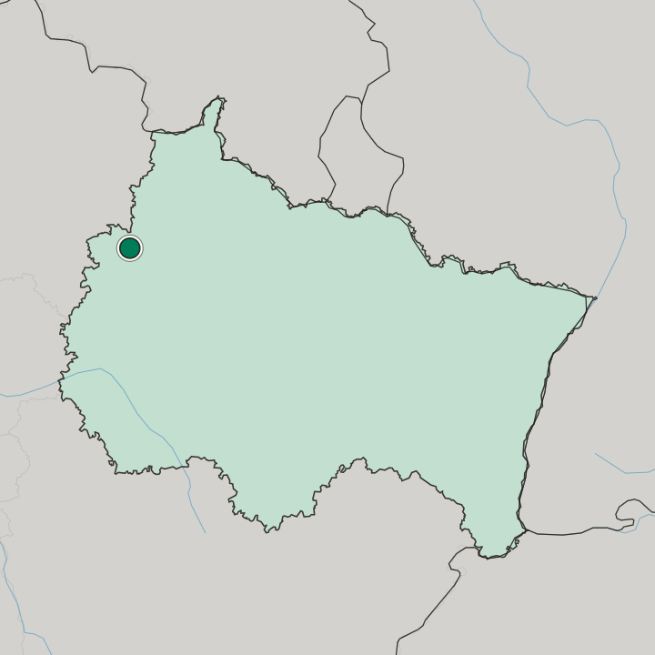 Map showing Reims — In Grand Est