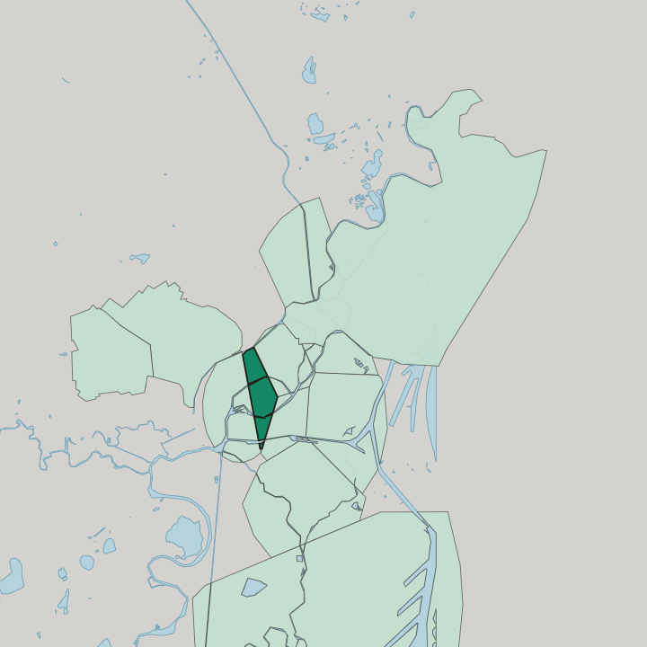 Map showing Grande Île — In Strasbourg