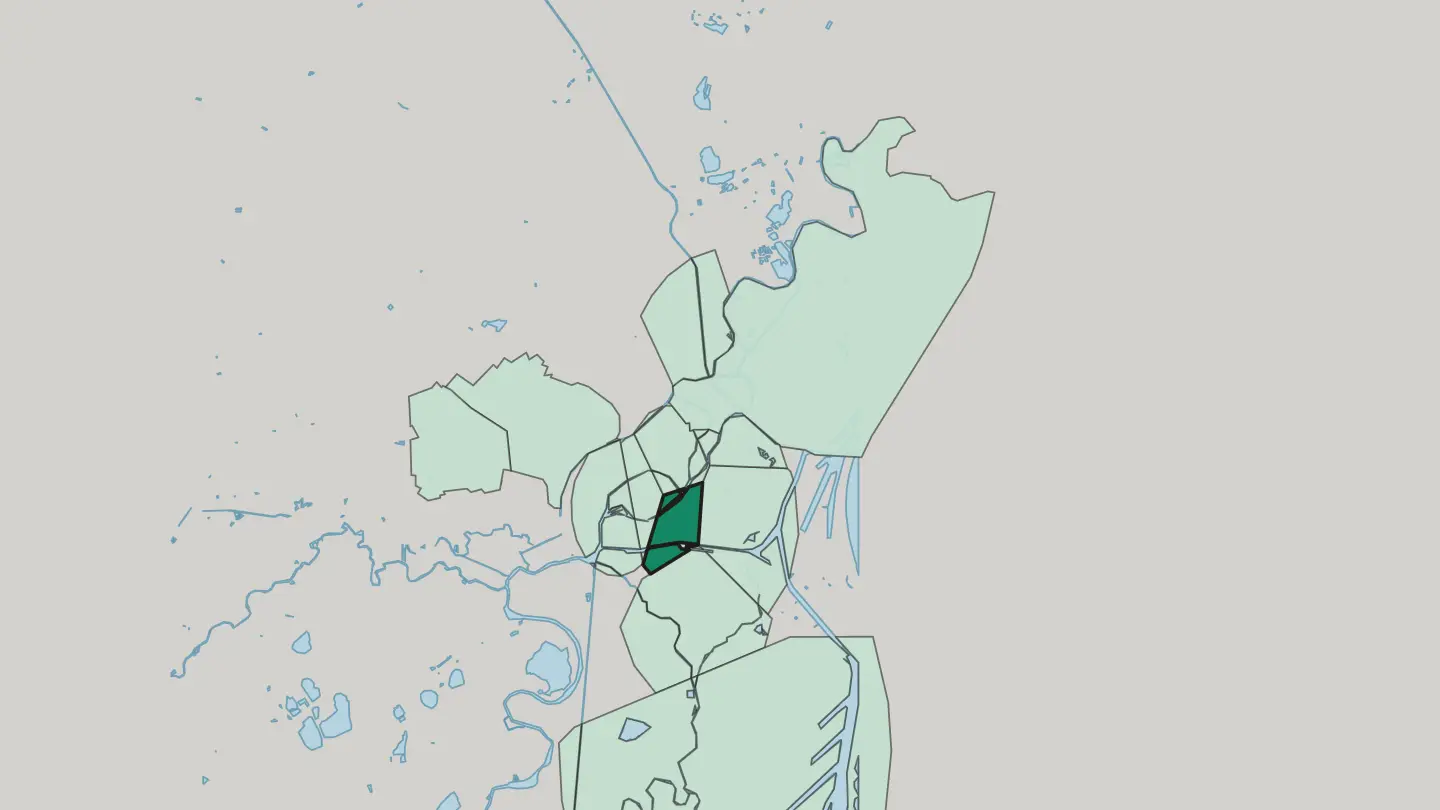Map of Krutenau in Strasbourg