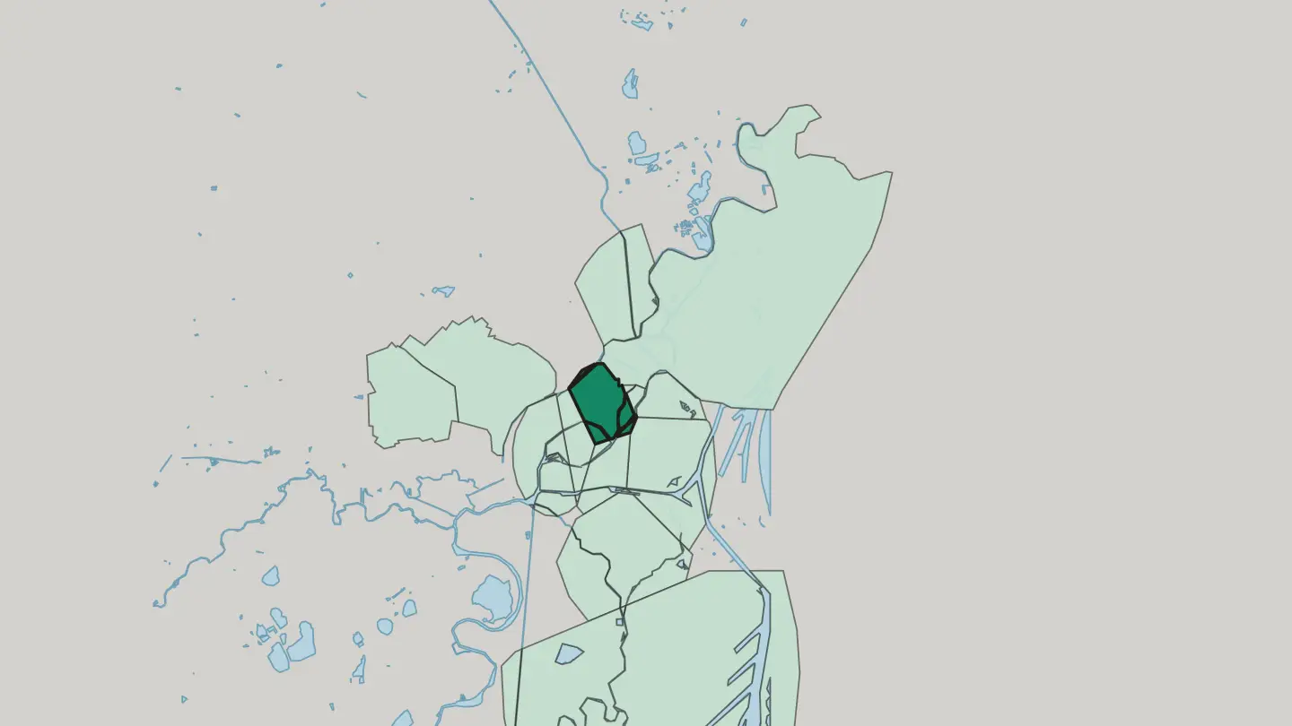 Map of Neustadt in Strasbourg