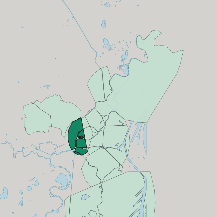 Map showing Petite France — In Strasbourg
