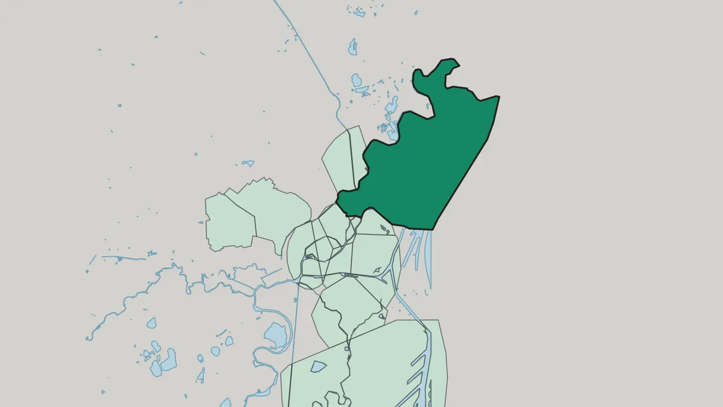 Map of Robertsau in Strasbourg