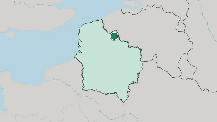 Map of Lille in France