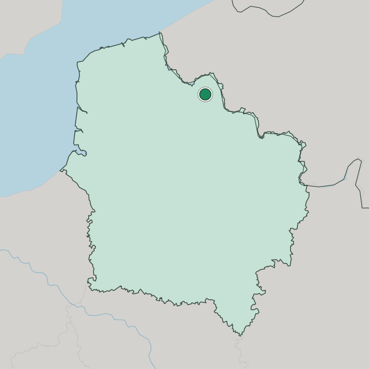 Map showing Lille — In Hauts-de-France