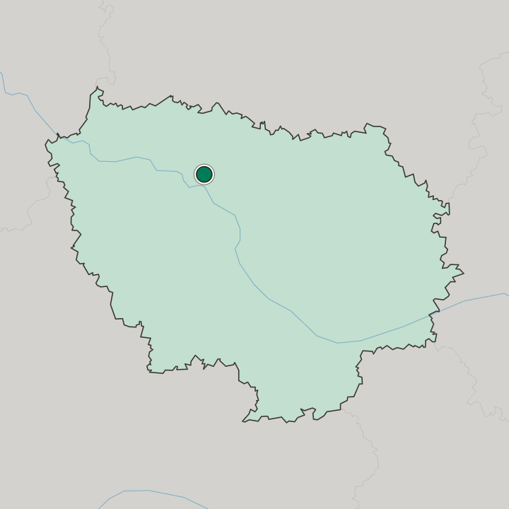Map showing Argenteuil — In Île-de-France