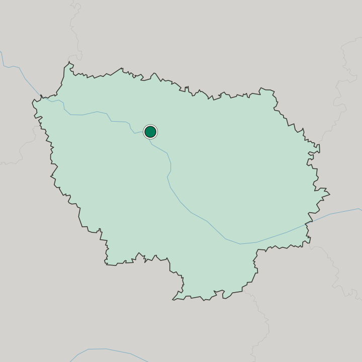 Map showing La Defense — In Île-de-France