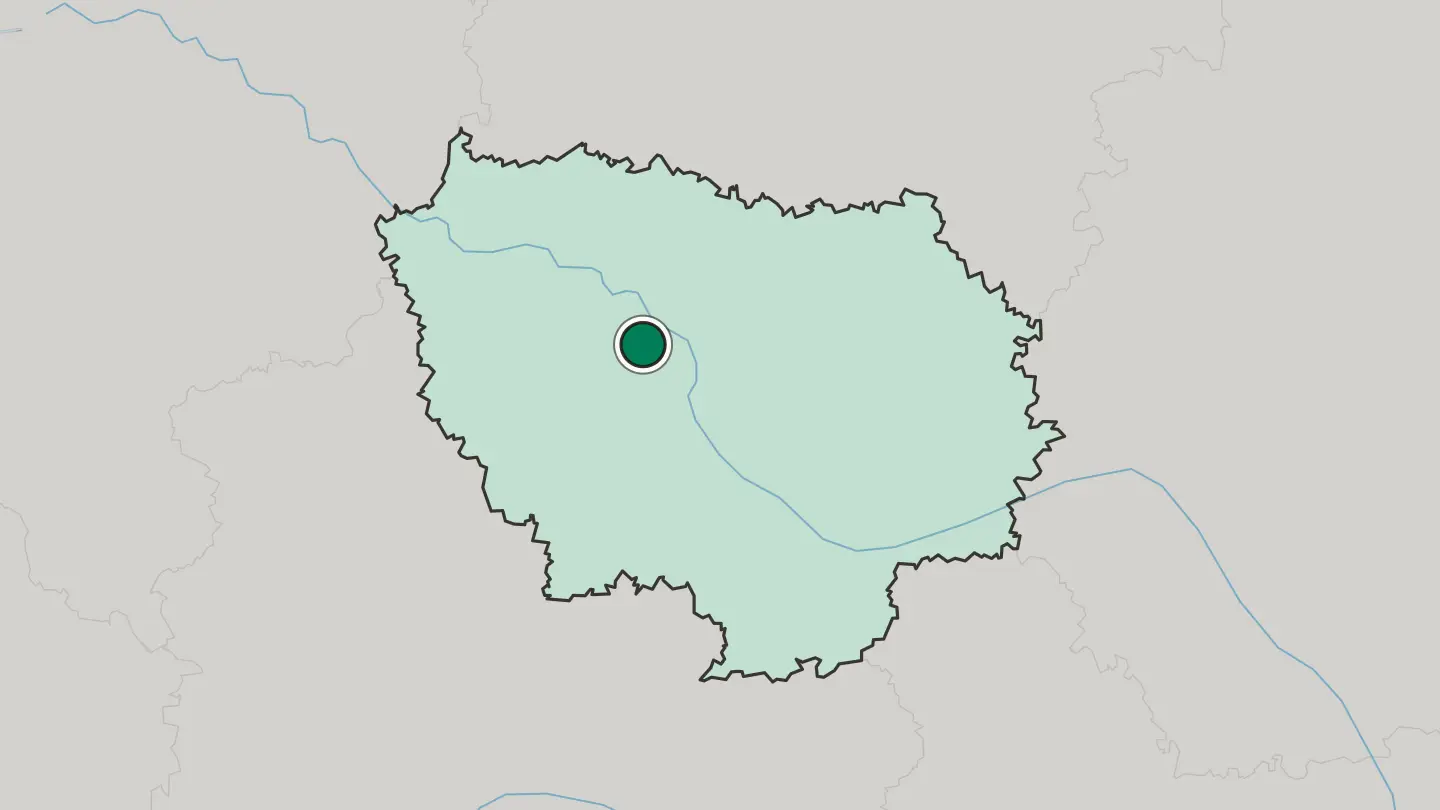 Map of Clamart in France