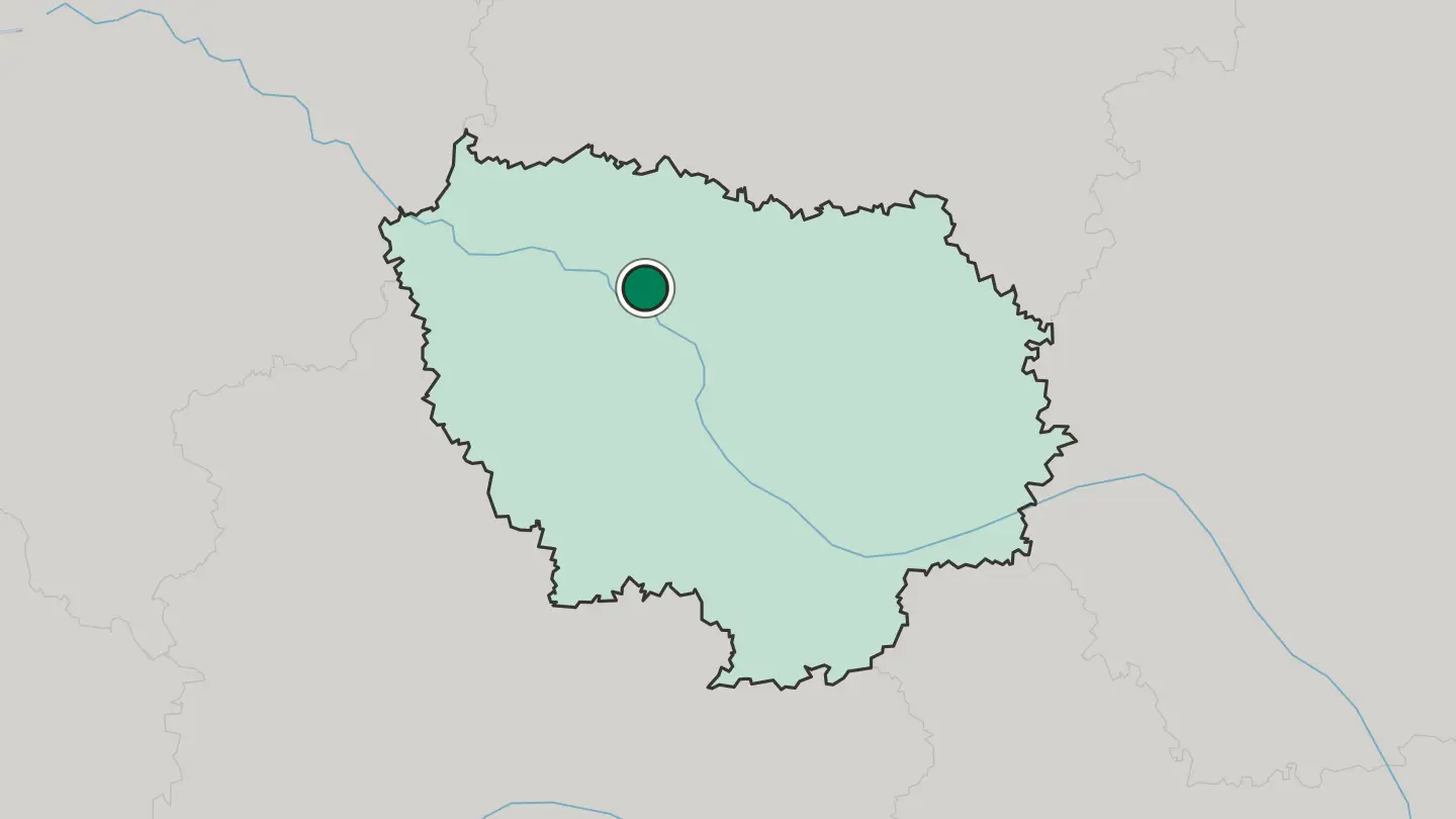 Map of Colombes in France