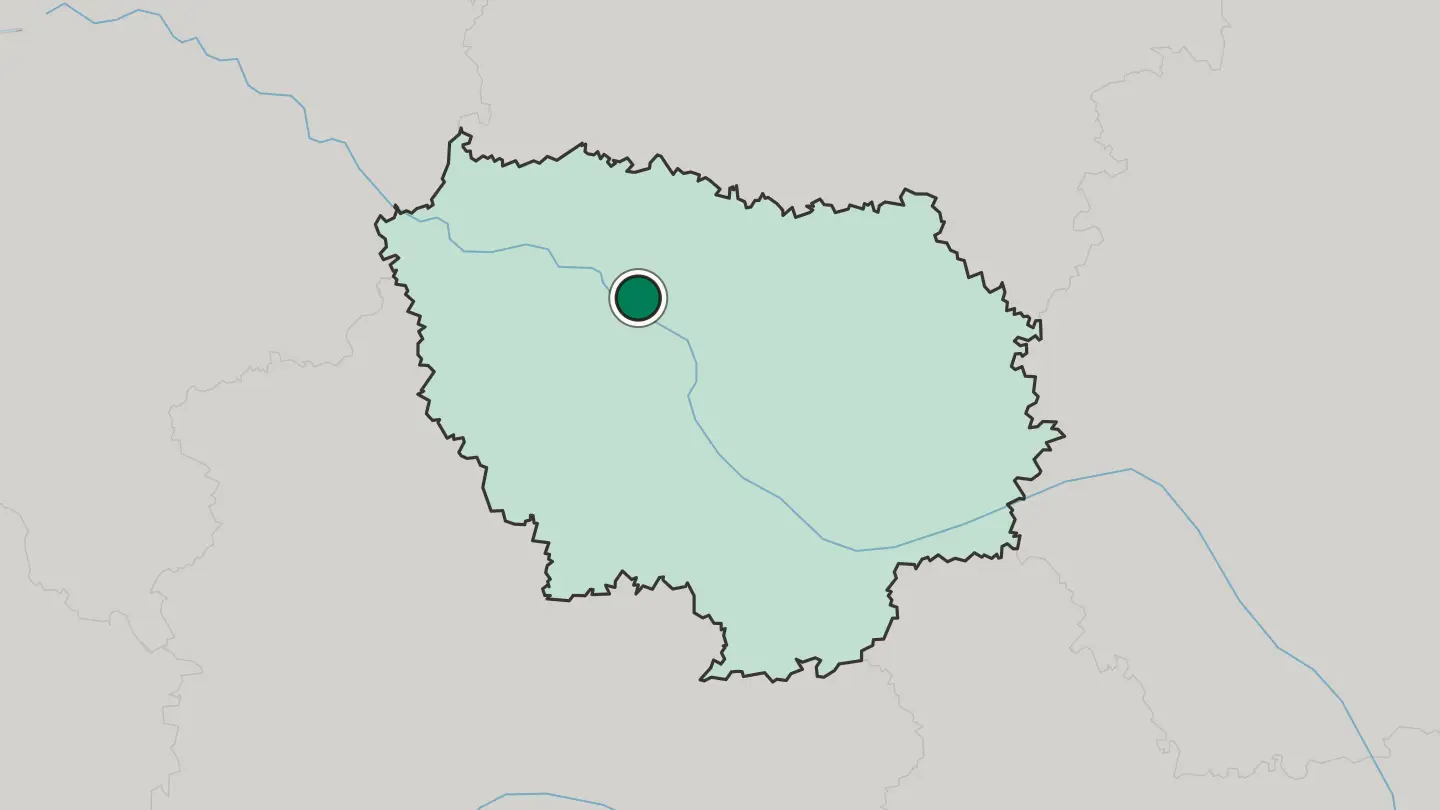 Map of Courbevoie in France