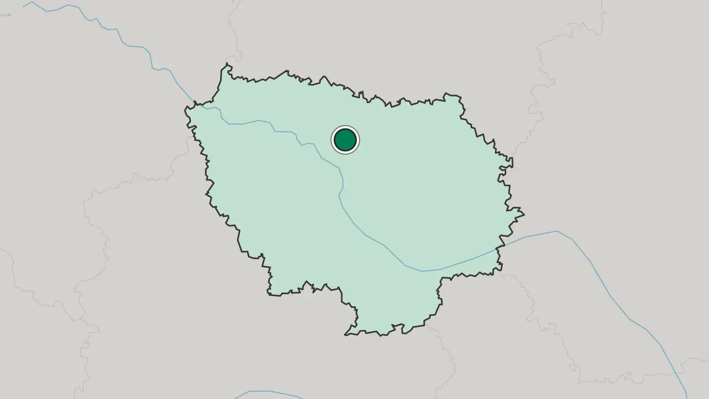 Map of Drancy in France