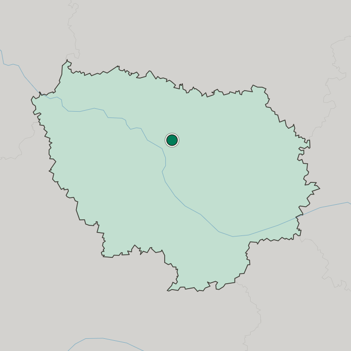 Map showing Fontenay-sous-Bois — In Île-de-France