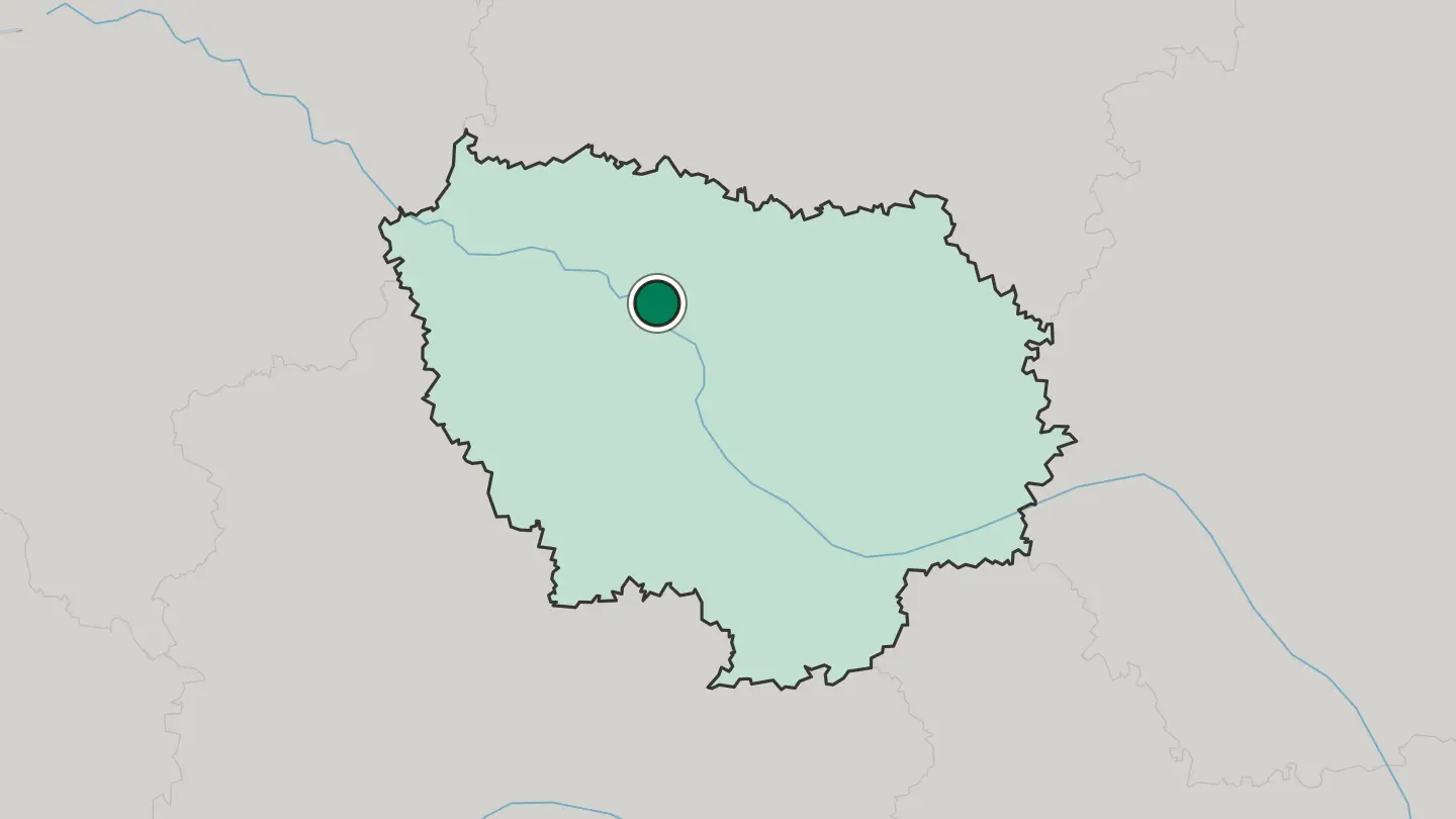 Map of Levallois-Perret in France