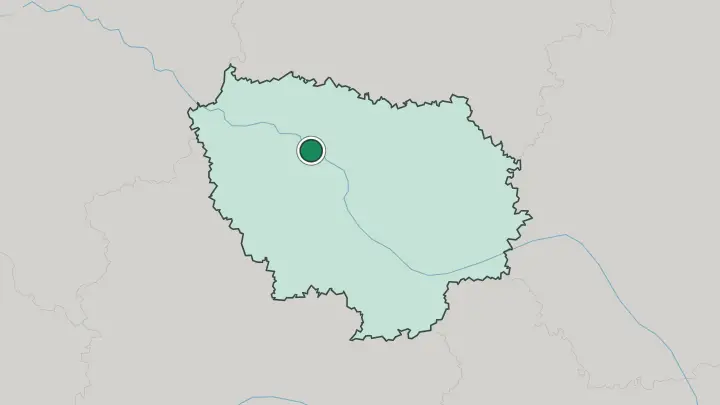 Map of Nanterre in France