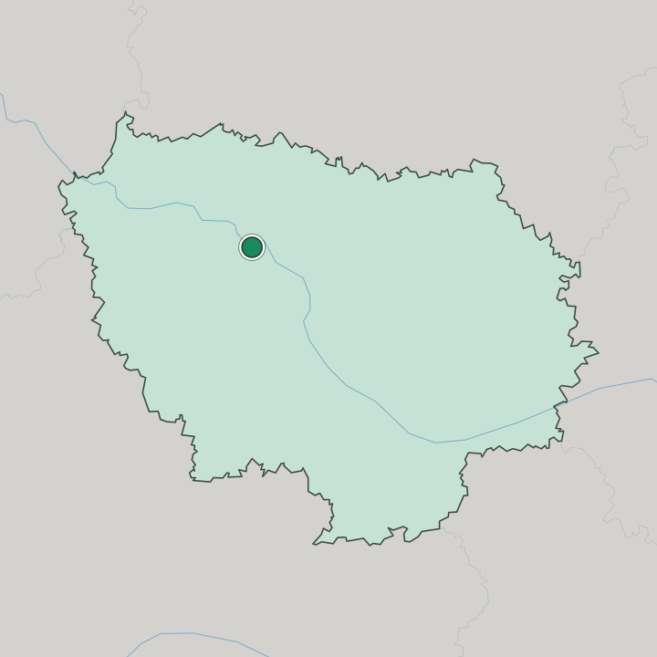 Map showing Nanterre — In Île-de-France