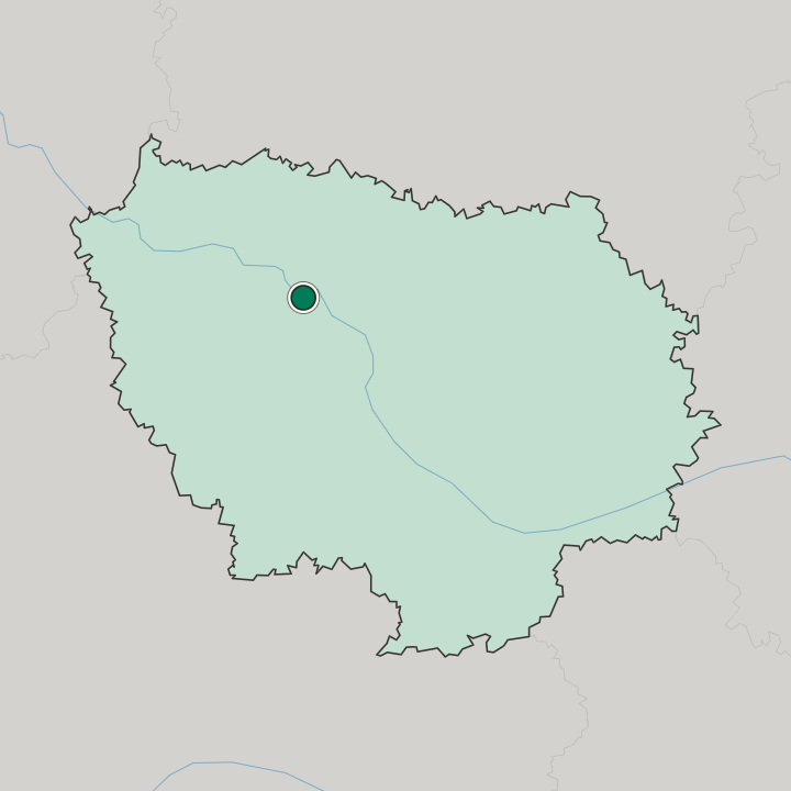 Map showing Nanterre — In Île-de-France