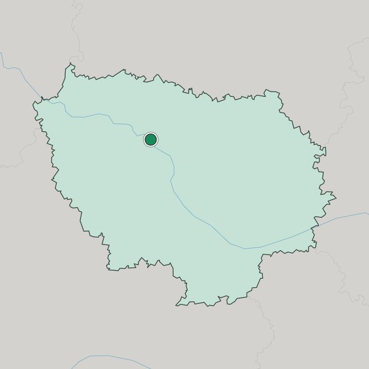 Map showing Neuilly-sur-Seine — In Île-de-France