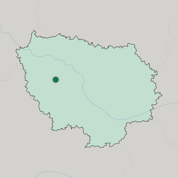 Map showing Saint-Quentin-en-Yvelines — In Île-de-France