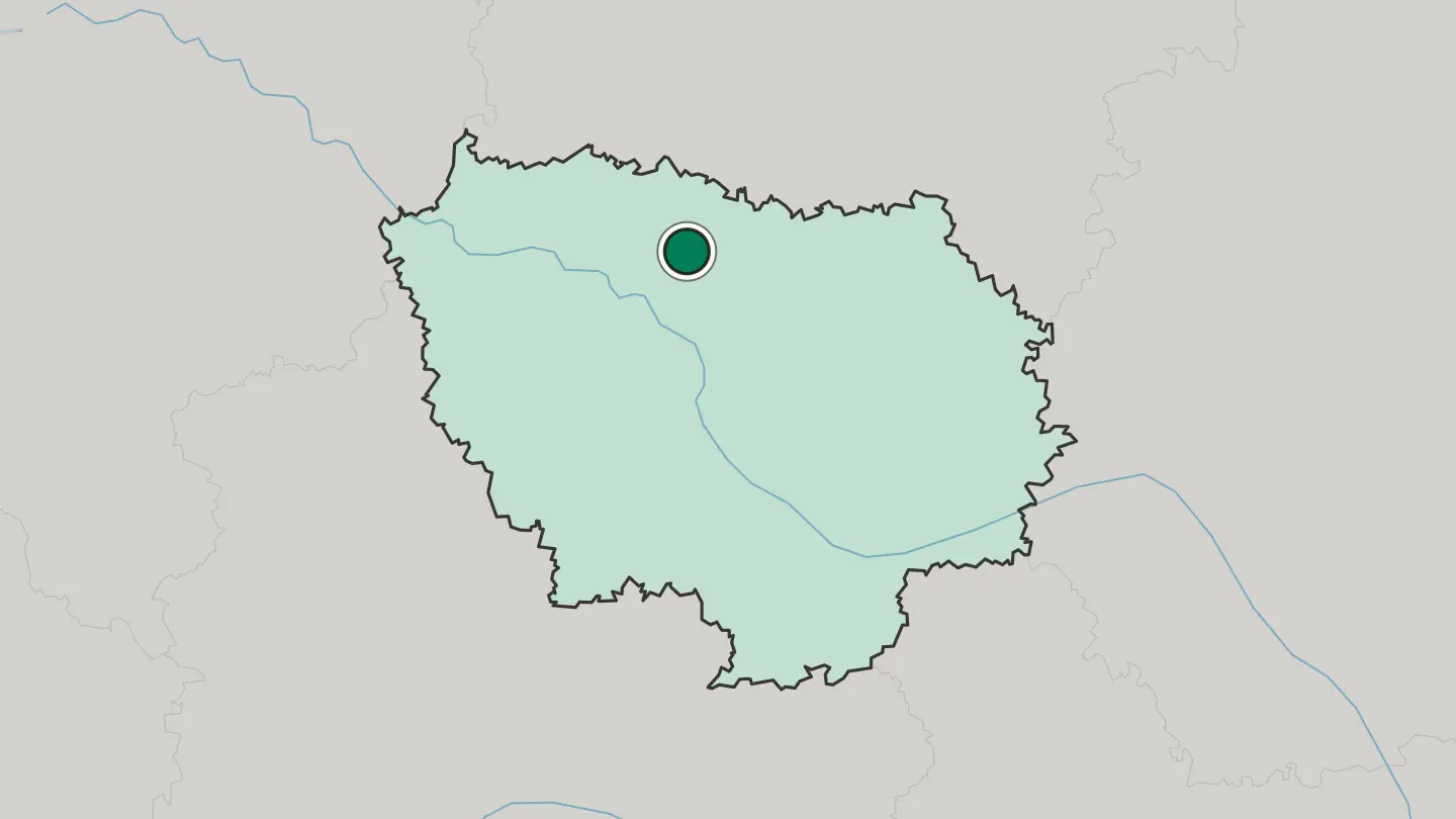 Map of Sarcelles in France