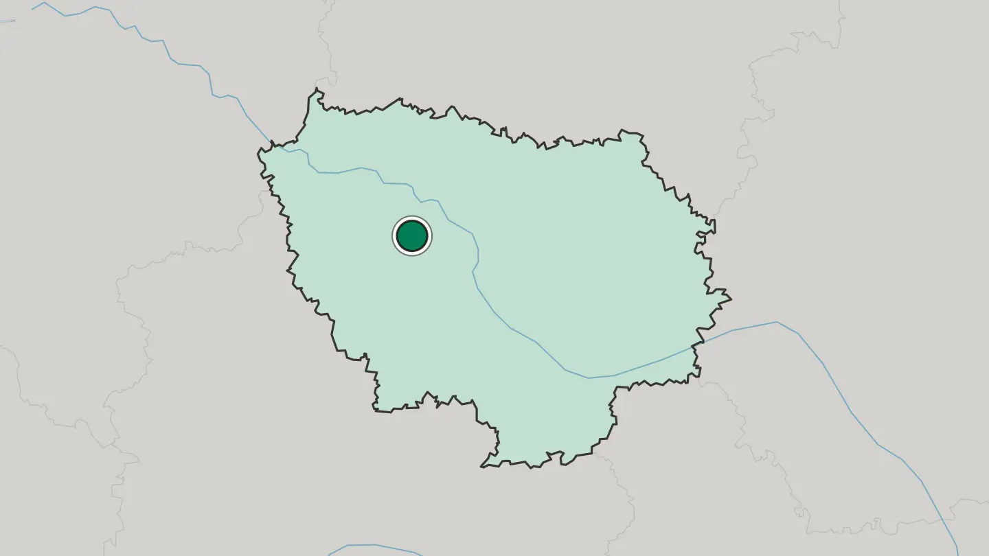 Map of Versailles in France