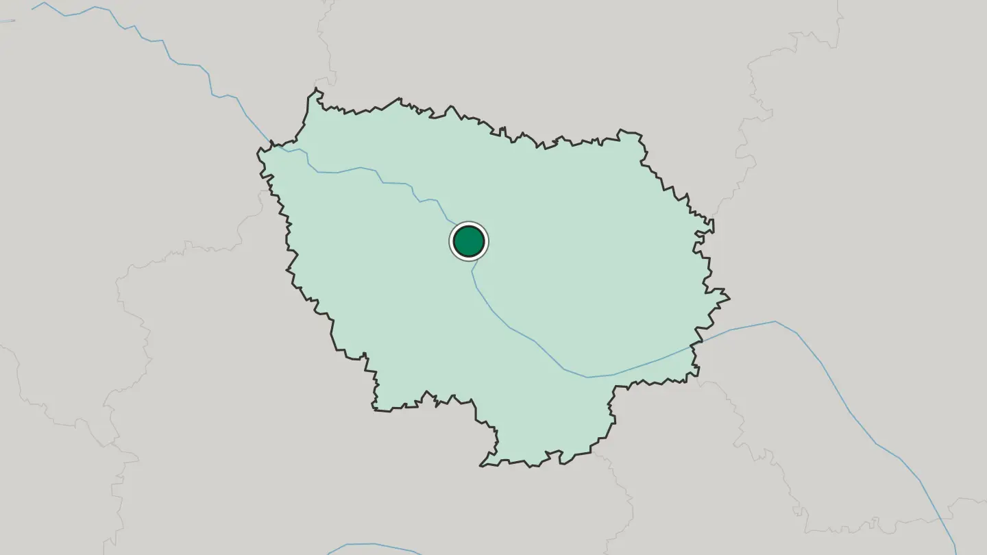 Map of Vitry-sur-Seine in France