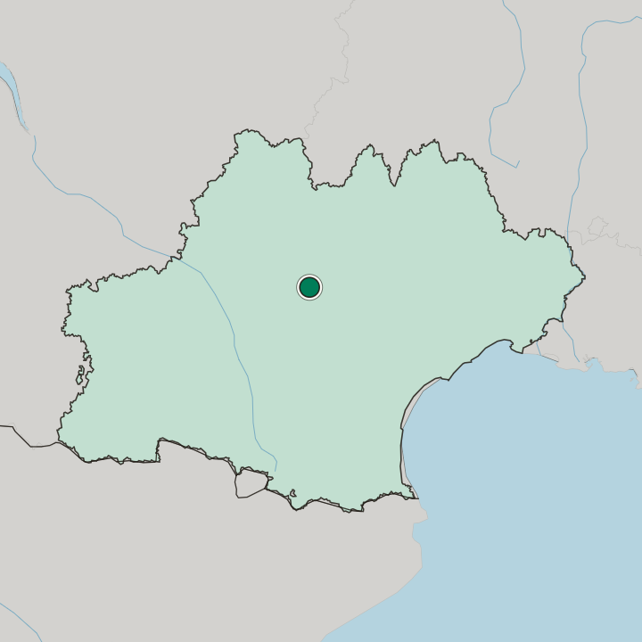 Map showing Albi — In Occitanie