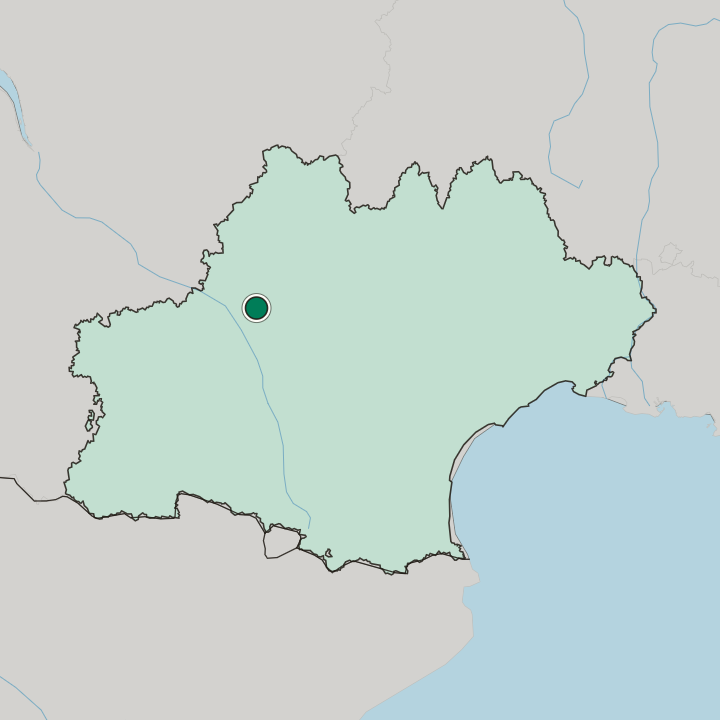 Map showing Montauban — In Occitanie