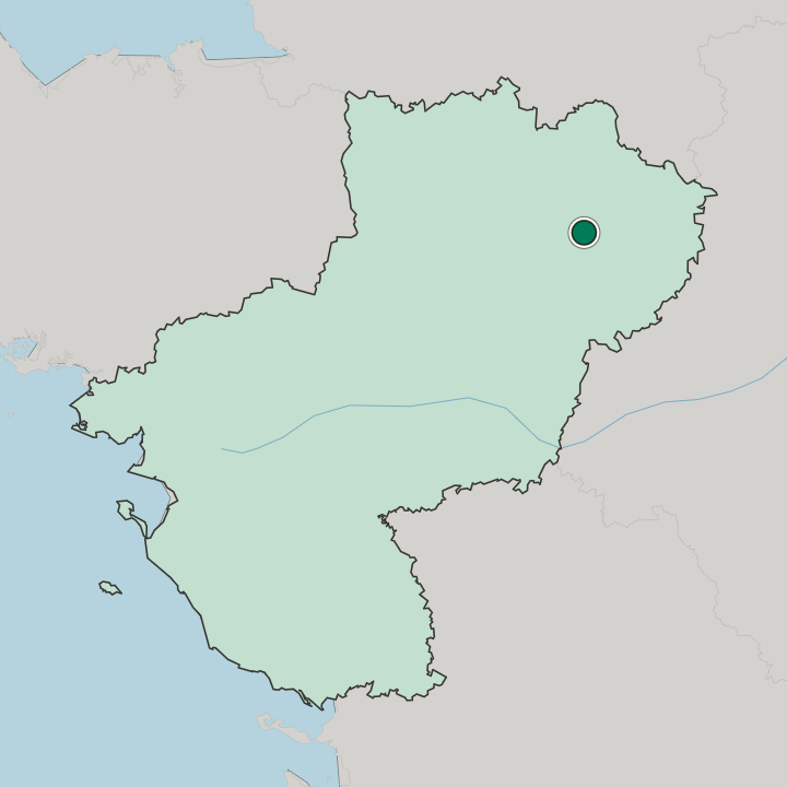 Map showing Le Mans — In Pays de la Loire