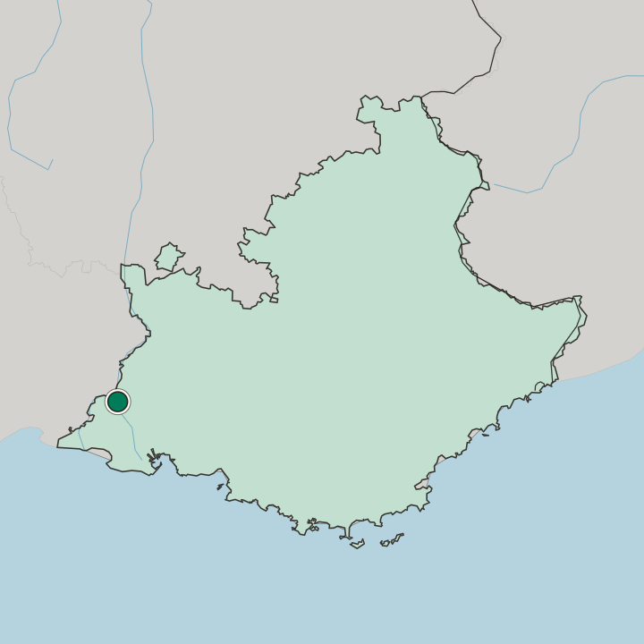 Map showing Arles — In Provence-Alpes-Côte d'Azur
