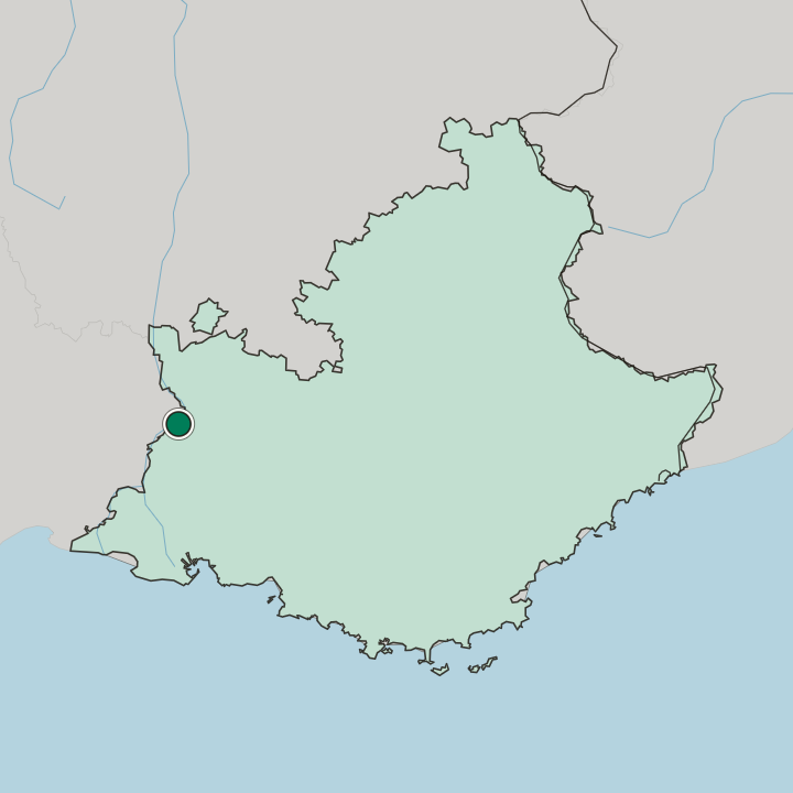Map showing Avignon — In Provence-Alpes-Côte d'Azur