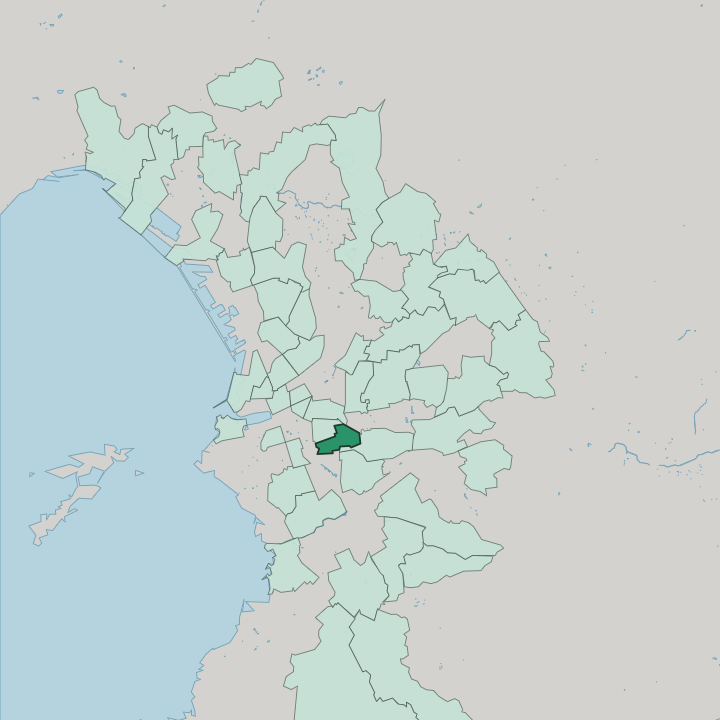 Map showing Baille — In Marseille