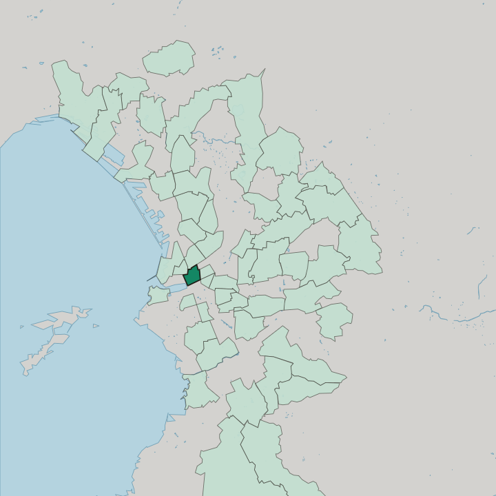 Map showing Belsunce — In Marseille