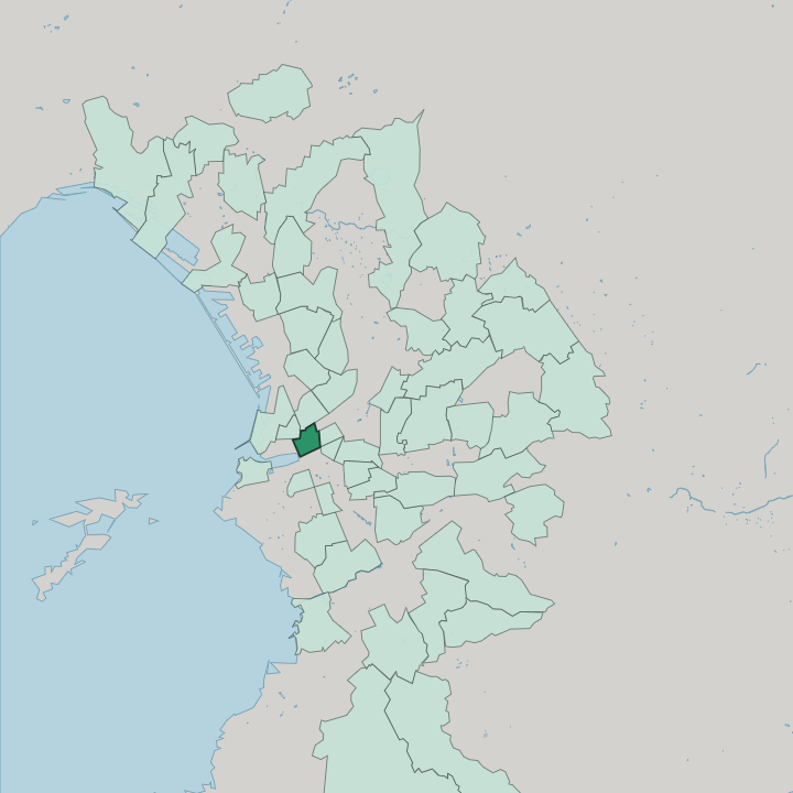Map showing Belsunce — In Marseille