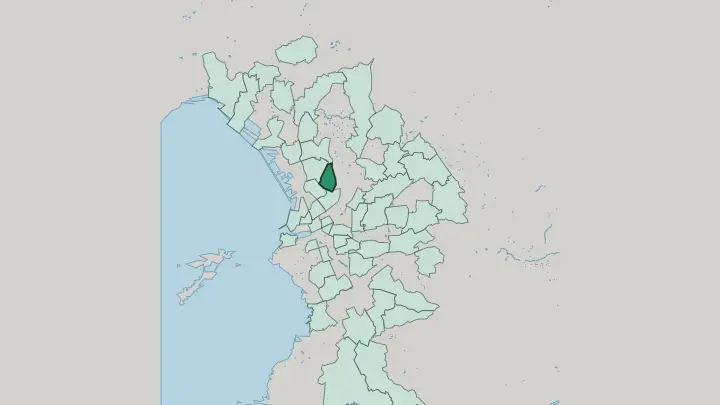 Map of Bon-Secours in Marseille