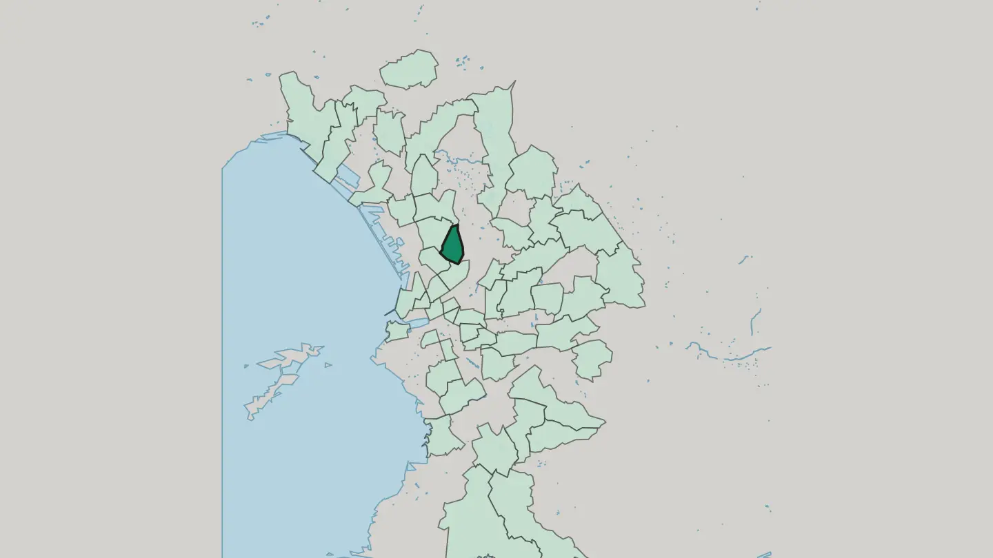Map of Bon-Secours in Marseille