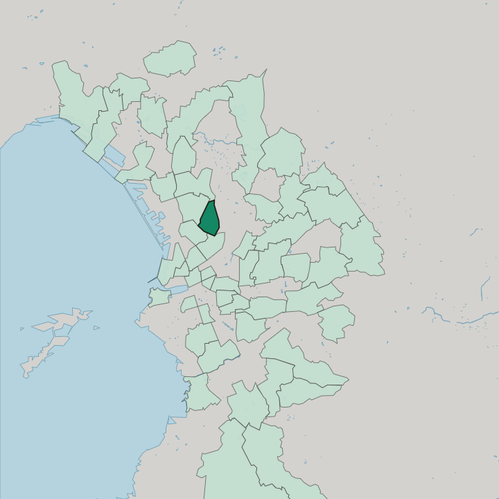Map showing Bon-Secours — In Marseille