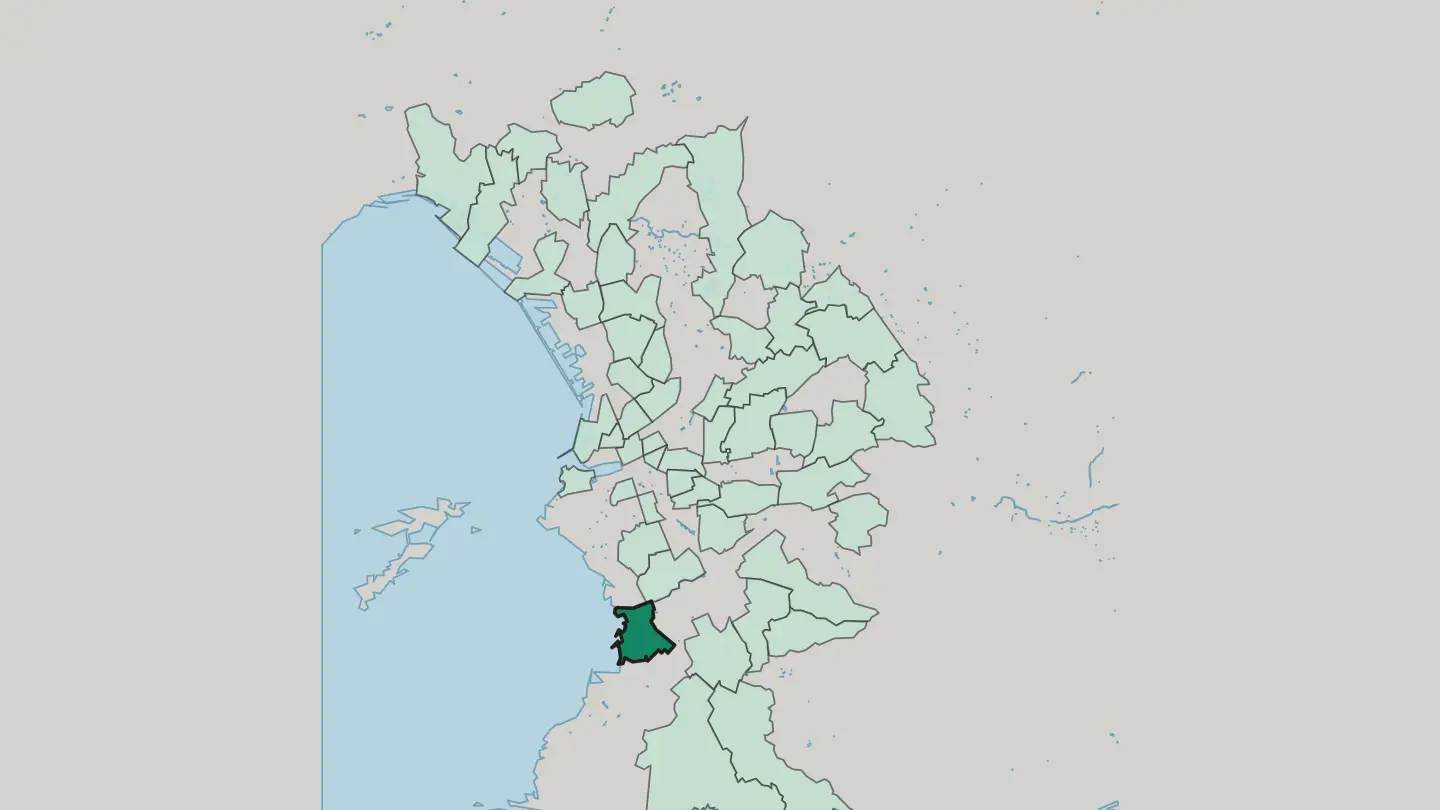 Map of Bonneveine in Marseille