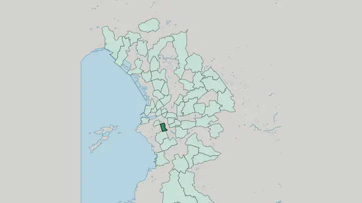 Map of Castellane in Marseille