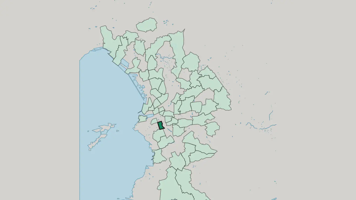 Map of Castellane in Marseille