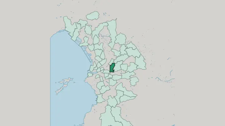 Map of La Blancarde in Marseille