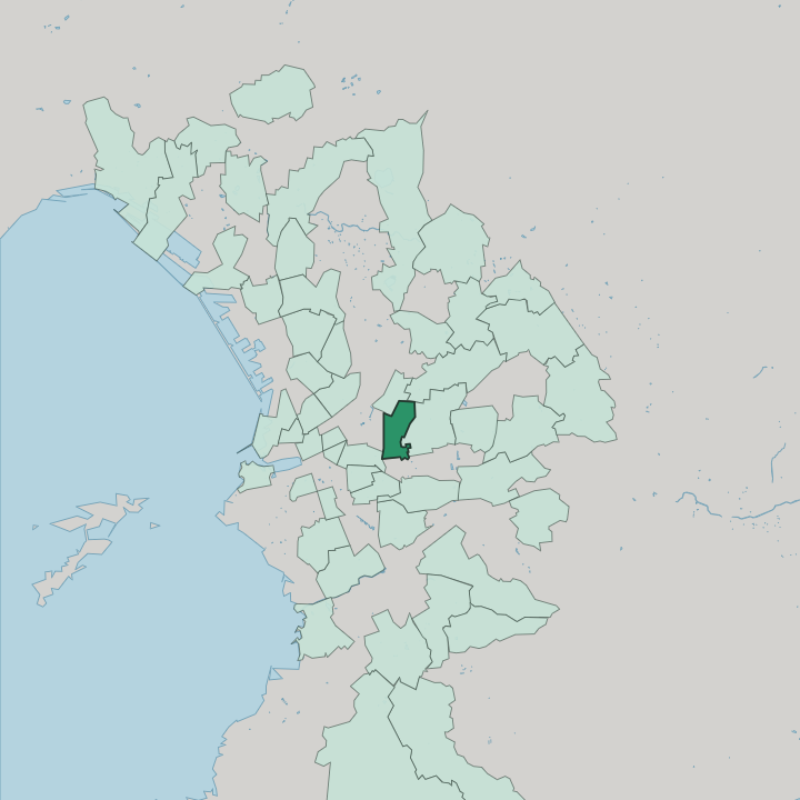Map showing La Blancarde — In Marseille