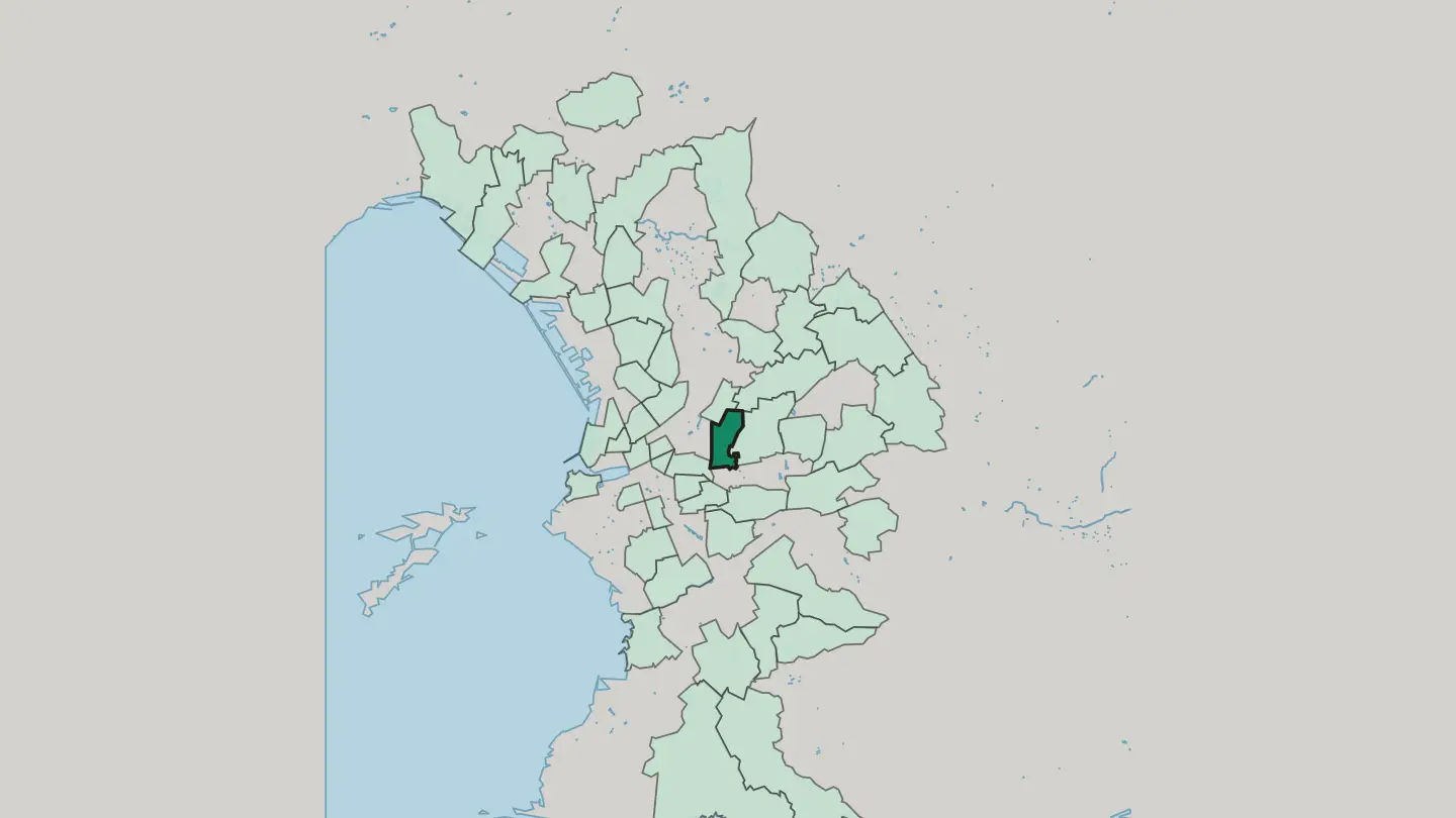 Map of La Blancarde in Marseille